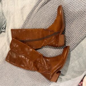 Frye Brown Leather Women's Boots